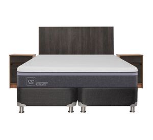 Box spring 2 plazas Ortopedic advance base dividida B5 + set Espresso Cic