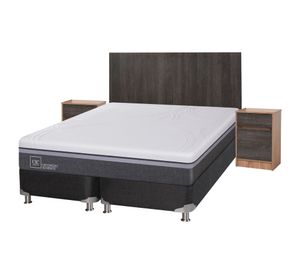 Box spring 2 plazas Ortopedic advance base dividida B5 + set Espresso Cic