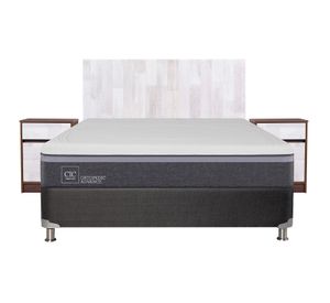 Box spring 2 plazas Ortopedic advance + set Legno Cic