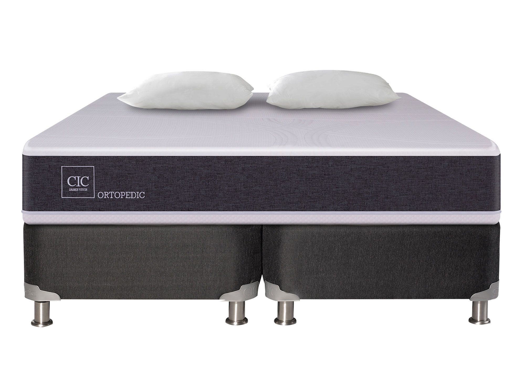 CIC Box spring king Ortopedic B5 + almohadas Cic