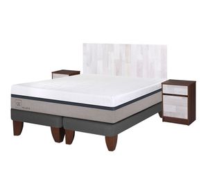 Cama europea 2 plazas Balance base dividida + set Legno Cic