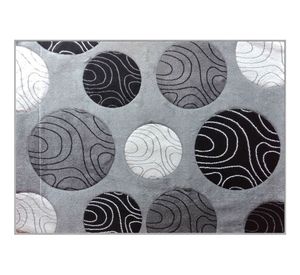 Alfombra 170x230 cm Frize carved circles Idetex