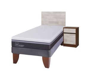 Cama europea 1.5 plazas Ortopedic advance + set Legno Cic