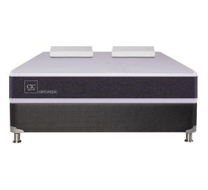 Box spring 2 plazas Ortopedic B5 + almohadas Cic