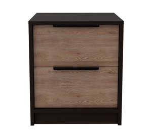 Velador 2 cajones Kaia wengue/miel TuHome