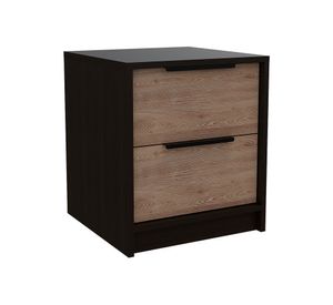 Velador 2 cajones Kaia wengue/miel TuHome