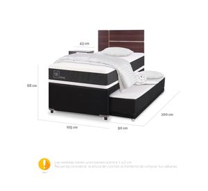 Diván 1.5 plazas Ortopedic + set Enio + almohadas + plumones Cic