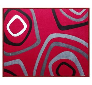 Alfombra 150x200 cm Frize carved D2 red Idetex