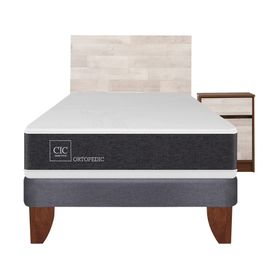 Cama europea 1.5 plazas Ortopedic + set Legno Cic