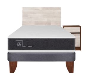 Cama europea 1.5 plazas Ortopedic + set Legno Cic
