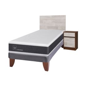 Cama europea 1.5 plazas Ortopedic + set Legno Cic