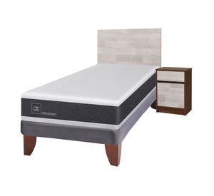 Cama europea 1.5 plazas Ortopedic + set Legno Cic