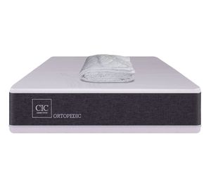 Colchón 1 plaza Ortopedic + cubrecolchón Cic