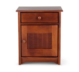 Velador 1 cajón 1 puerta Véneto caramelo Rosen