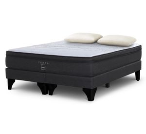Cama europea king Tempo base dividida patas + almohada Memory Max Rosen