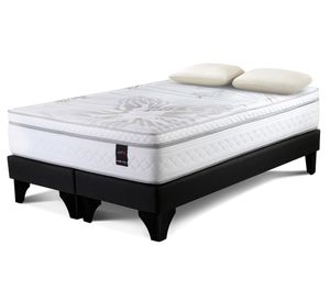 Cama europea king 2 plazas Art 4 base dividida patas + almohada Memory Max Rosen