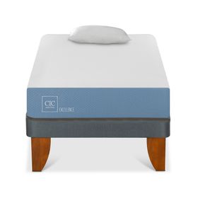 Cama europea 1 plaza x 190 cm Excellence + almohada Cic