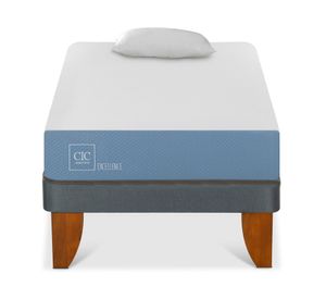 Cama europea 1 plaza x 190 cm Excellence + almohada Cic