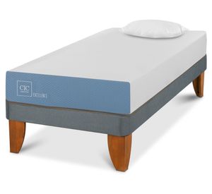 Cama europea 1 plaza x 190 cm Excellence + almohada Cic