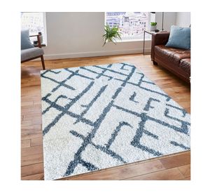 Alfombra 150x200 cm Shaggy Gardenia blanco Idetex