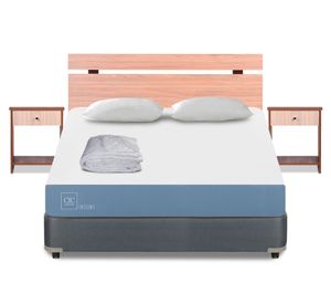 Box americano 2 plazas x 190 cm Excellence + set Olmo + almohadas + plumón Cic