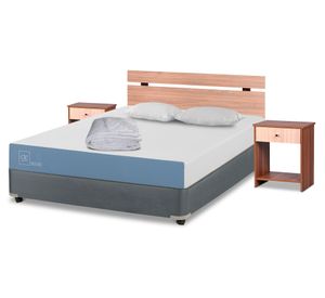 Box americano 2 plazas x 190 cm Excellence + set Olmo + almohadas + plumón Cic