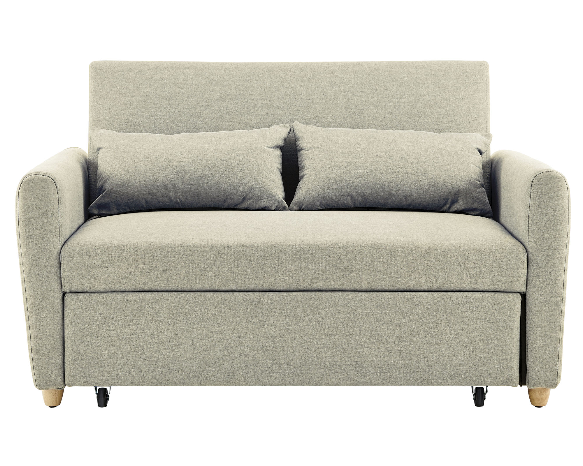 M+Design Sofá cama 2 plazas Murray tela gris