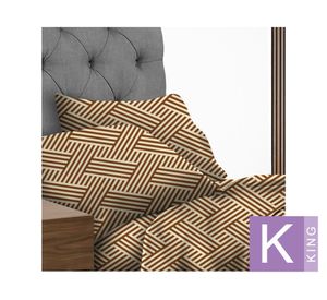 Juego sábanas king Nasij café Illusions