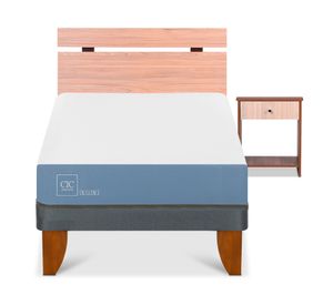 Cama europea 1.5 plazas x 190 cm Excellence + set Olmo Cic