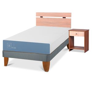 Cama europea 1.5 plazas x 190 cm Excellence + set Olmo Cic