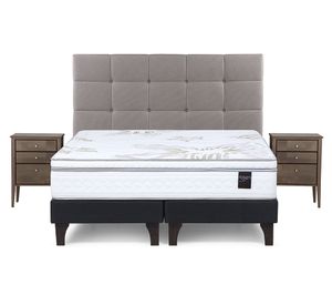 Cama europea 2 plazas Art 4 base dividida patas + set Issey Rosen