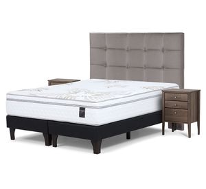 Cama europea 2 plazas Art 4 base dividida patas + set Issey Rosen