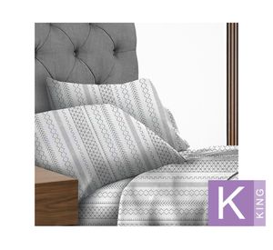 Juego sábanas king Nakura gris Illusions