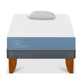 Cama europea 1.5 plazas x 190 cm Excellence + almohada Cic