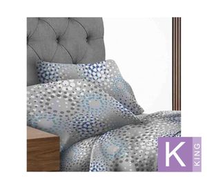 Juego sábanas king Tizian negro/gris Illusions