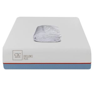 Colchón 1 plaza Excellence plus + cubrecolchón Cic