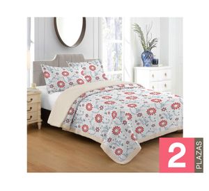Quilt 2 plazas Sherpa blanco Illusions