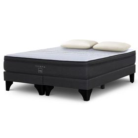 Cama europea súper king Tempo base dividida patas + almohada Memory Max Rosen