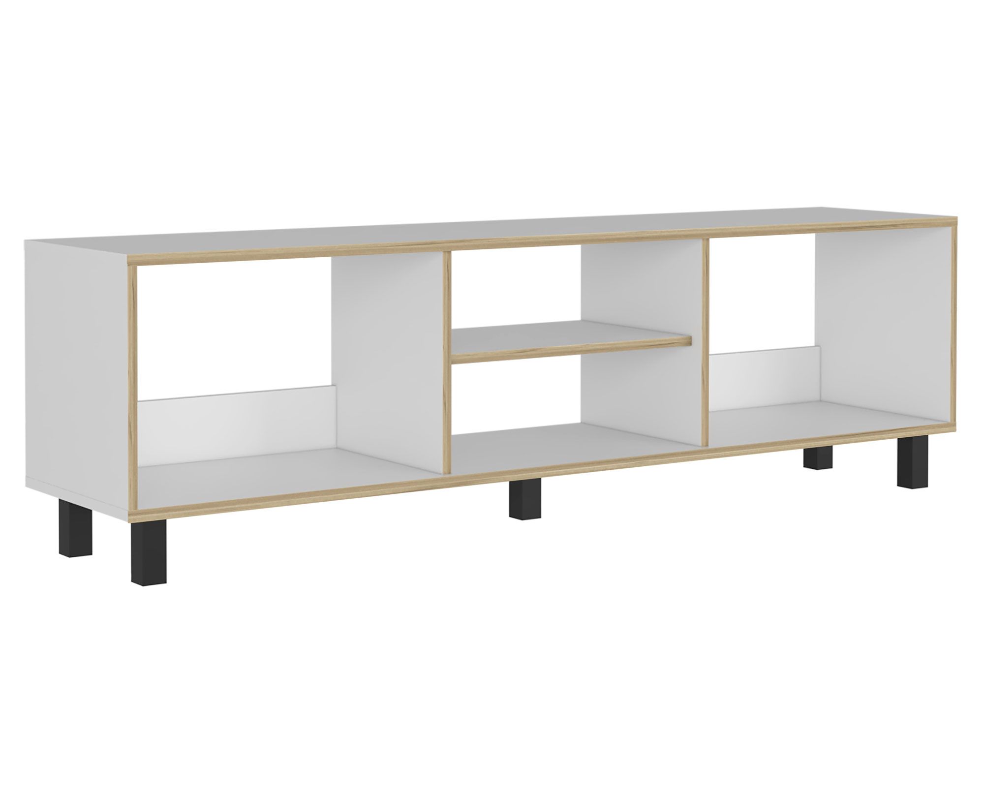 TuHome Rack TV 70'' Nomik blanco TuHome