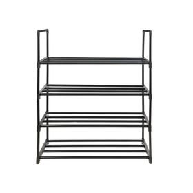 Organizador zapatos 4 niveles negro Cotidiana