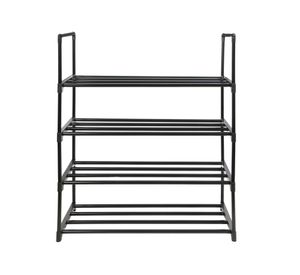 Organizador zapatos 4 niveles negro Cotidiana