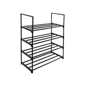 Organizador zapatos 4 niveles negro Cotidiana