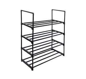 Organizador zapatos 4 niveles negro Cotidiana