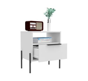 Velador 1 cajón White Collection TuHome