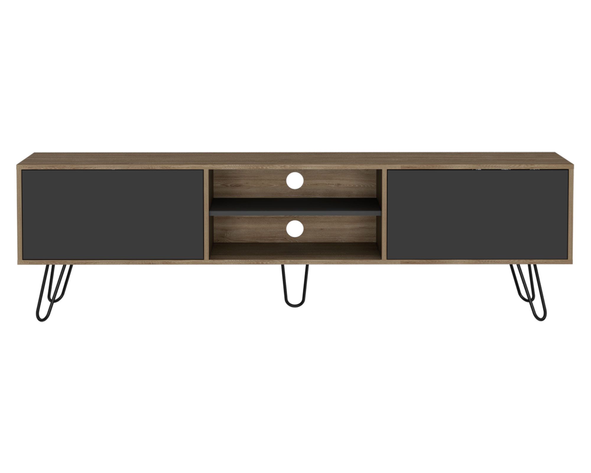 TuHome Rack TV 70'' Vassel miel/plomo TuHome