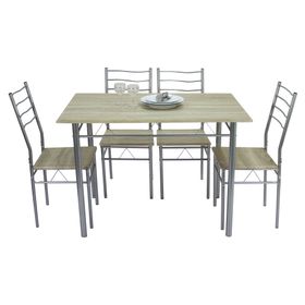 Comedor 4 sillas Barry 76x110x70 cm