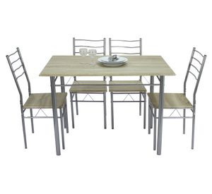 Comedor 4 sillas Barry 76x110x70 cm