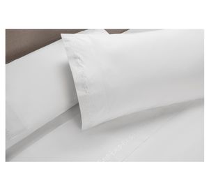 Juego sábanas 1.5 plazas botánica blanco Rosen