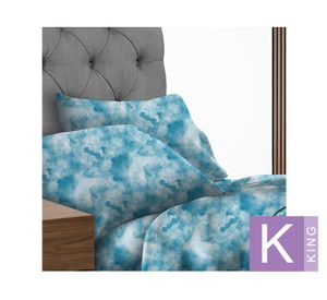 Juego sábanas king Bulut celeste Illusions