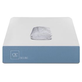 Colchón 1 plaza x 190 cm Excellence + cubrecolchón Cic